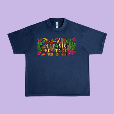 Hispanic Heritage Libbey Cup Urban Heavy Tee Designed By Bundleandbundleshop