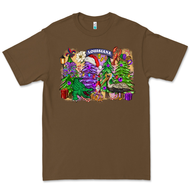Christmas Louisiana Mardi Gras Trees Premium Tee by FaDigitalArtStudio | Teevron