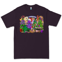 Plum Christmas Louisiana Mardi Gras trees Premium Tee - FaDigitalArtStudio