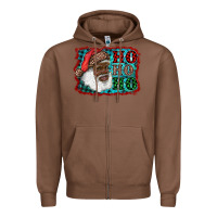 Chestnut african american santa ho ho ho Zipper Hoodie - RanaPortraitStore