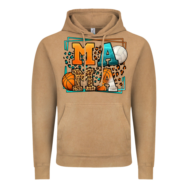Basketball And Volleyball Mama Mother's Day Vintage Hoodie by LillyAllenDesigns | Teevron