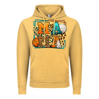 Vintage Mustard Basketball and Volleyball mama Mother's Day Vintage Hoodie - LillyAllenDesigns
