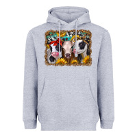 Heather Grey western sunflower heifers Heavyweight Hoodie - Jasminsmagicworld