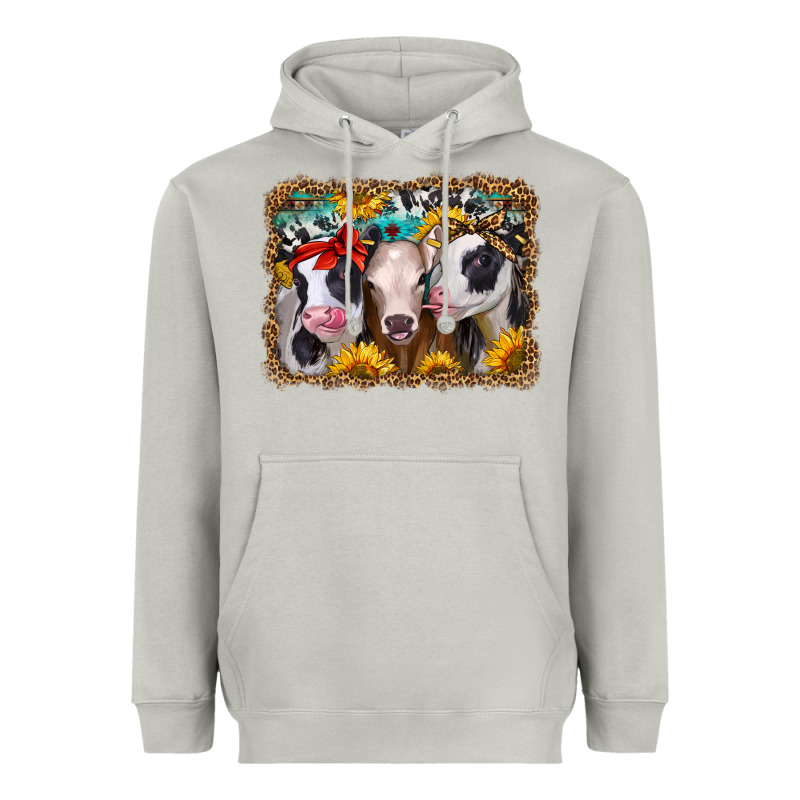 Western Sunflower Heifers Heavyweight Hoodie by Jasminsmagicworld | Teevron