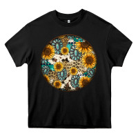 Black western pattern circle earrings Heavy Core Tee - Jasminsmagicworld