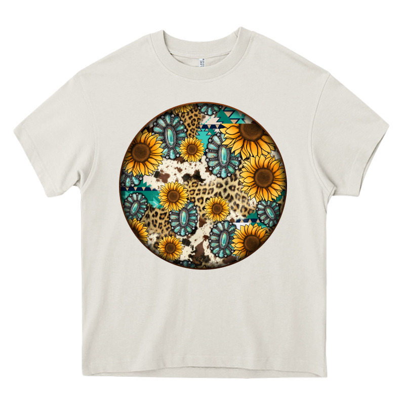 Western Pattern Circle Earrings Heavy Core Tee by Jasminsmagicworld | Teevron