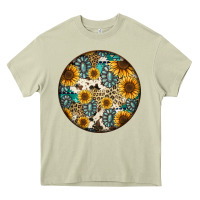 Mossy western pattern circle earrings Heavy Core Tee - Jasminsmagicworld