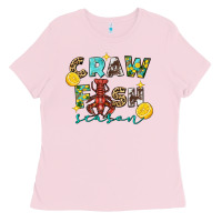 Bubblegum Pink crawfish season 2 Ladies Tee - FaDigitalArtStudio