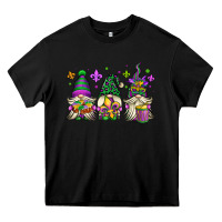Black mardi gras gnomes Heavy Core Tee - OliviaCreatesArt