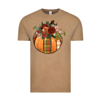 Vintage Coffee floral pumpkin Vintage Tee - BundleAndBundleShop