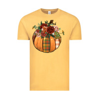 Vintage Mustard floral pumpkin Vintage Tee - BundleAndBundleShop