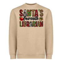 Santa's Favorite Librarian Heavyweight Sweatshirt | Teevron