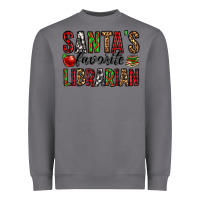 Storm santa's favorite librarian Heavyweight Sweatshirt - Jasminsmagicworld