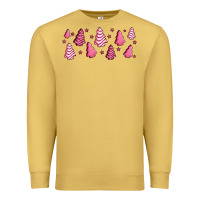 Antique Gold pink christmas cakes Premium Sweatshirt - Jasminsmagicworld