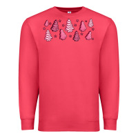 Cardinal pink christmas cakes Premium Sweatshirt - Jasminsmagicworld