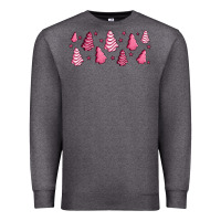 Charcoal Heather pink christmas cakes Premium Sweatshirt - Jasminsmagicworld