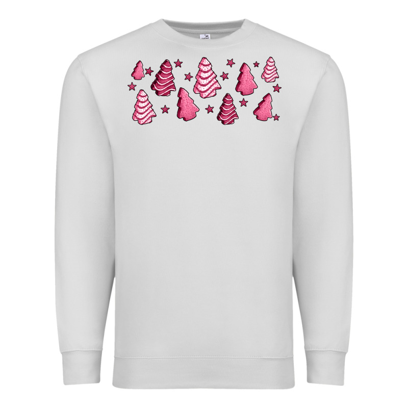Pink Christmas Cakes Premium Sweatshirt by Jasminsmagicworld | Teevron
