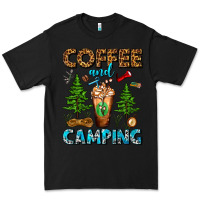Black Coffee And Camping Frappe Premium Tee - FaDigitalArtStudio