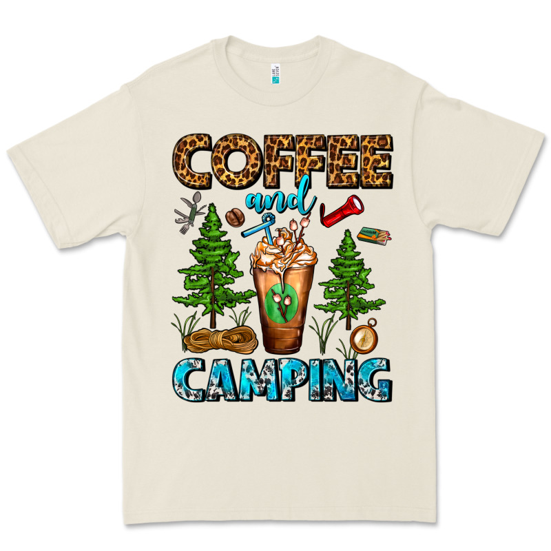 Coffee And Camping Frappe Premium Tee by FaDigitalArtStudio | Teevron
