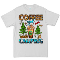 Dove Grey Coffee And Camping Frappe Premium Tee - FaDigitalArtStudio