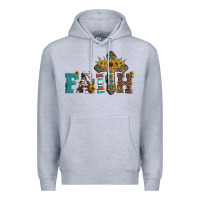 Heather Grey faith Premium Hoodie - Artiststas