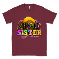 Burgundy softball sister Classic Tee - OliviaCreatesArt