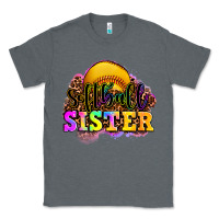 Charcoal Heather softball sister Classic Tee - OliviaCreatesArt