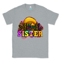 Heather Grey softball sister Classic Tee - OliviaCreatesArt