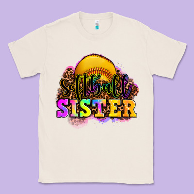 Softball Sister Classic Tee Designed By Oliviacreatesart