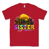 Red softball sister Classic Tee - OliviaCreatesArt