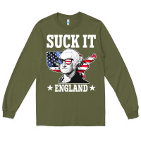 Funny George Washington Suck It England Long Sleeve Tee | Teevron