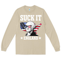 Mushroom funny george washington suck it england Long Sleeve Tee - DesigneFamous