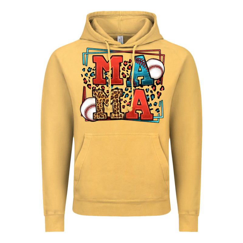 Leopard Baseball Mama Mother's Day Vintage Hoodie by LillyAllenDesigns | Teevron
