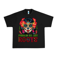 Black sugar skull woman proud of my roots Urban Heavy Tee - BundleAndBundleShop
