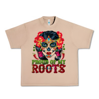 Burro sugar skull woman proud of my roots Urban Heavy Tee - BundleAndBundleShop