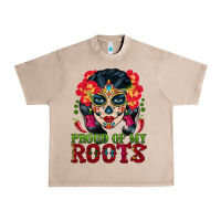 French Oak sugar skull woman proud of my roots Urban Heavy Tee - BundleAndBundleShop