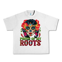 Lunar Rock sugar skull woman proud of my roots Urban Heavy Tee - BundleAndBundleShop