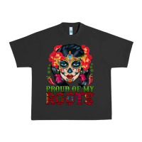 Pigment Black sugar skull woman proud of my roots Urban Heavy Tee - BundleAndBundleShop