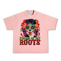 Salmon sugar skull woman proud of my roots Urban Heavy Tee - BundleAndBundleShop