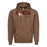 Chestnut african american santa claus Zipper Hoodie - RanaPortraitStore
