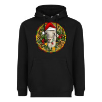 Black Christmas Goat Heavyweight Hoodie - RanaPortraitStore