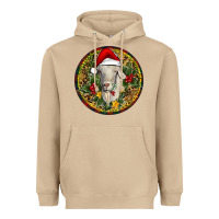 Mushroom Christmas Goat Heavyweight Hoodie - RanaPortraitStore