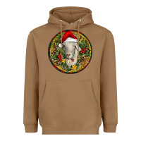 Toasted Coconut Christmas Goat Heavyweight Hoodie - RanaPortraitStore
