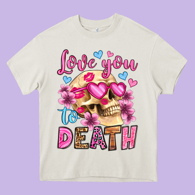 Love You To Death Olivia Heavy Core Tee Designed By Oliviacreatesart