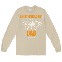 Mushroom anesthesiologist by day worlds best dad by night fathers day Long Sleeve Tee - linhVisuals