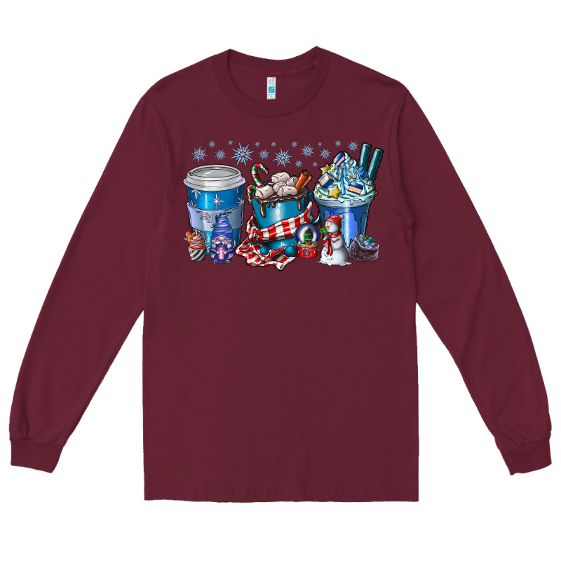 Christmas Coffee Long Sleeve Tee by CowhideDigitalArt | Teevron