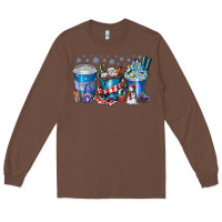 Chestnut Christmas Coffee Long Sleeve Tee - CowhideDigitalArt