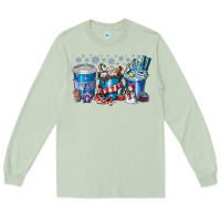 Matcha Christmas Coffee Long Sleeve Tee - CowhideDigitalArt