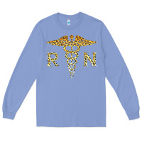 Colony Blue rn registered nurse leopard lovely nursing student t shirt Long Sleeve Tee - linhVisuals