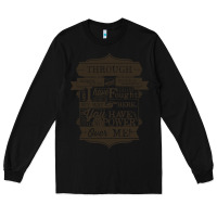 Black labyrinth words Long Sleeve Tee - linhVisuals
